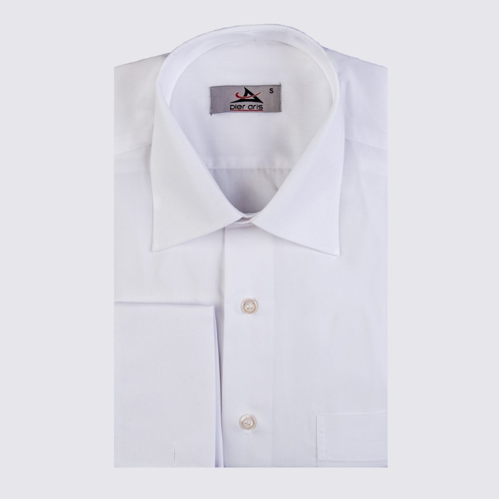 Alexander in White Diagonal Stripe French Cuff Shirt main image 1