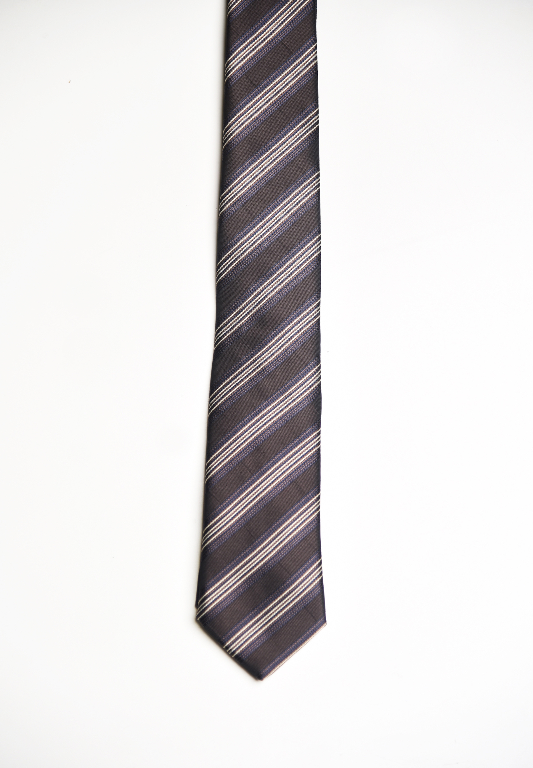 Striped Tie in Brown | Berra Tailors